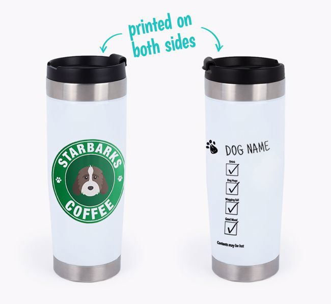 'Starbarks' - Photo Upload {breedFullName} Travel Mug